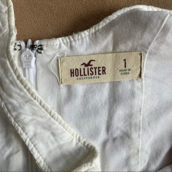 Hollister Lace Bodycon Dress - Off White, Juniors Size 1 - Picture 7 of 7